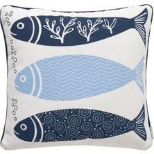Mudo Home MARİN OCEAN KIRLENT LACİVERT 45X45 CM