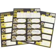 FKM Timon Fenerbahçe Okul Etiket Seti  3yp x 25'li Paket