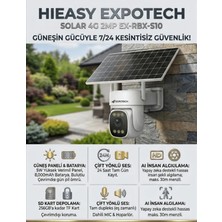 Hıeasy Expotech Solar 4g Kamera EX-RBX-S10