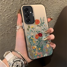 HONTINGA Samsung Galaxy A36 5g ile Uyumlu Kılıfı Silikon Kenar Sert Arka Düşüme Önleyici Basitlik Anti Düşme Kamera Korumali Çiçek Desen Telefon Kılıfı Kadın ve Erkek Için Uygundur K1-0722
