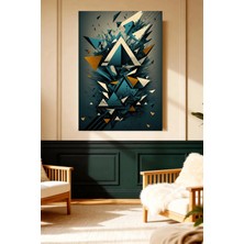 Mushen Studio Soyut Üçgen Patlama Modern Kanvas Tablo