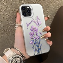 HONTINGA iPhone 12 Pro Max ile Uyumlu Kılıfı Silikon Kenar Sert Arka Düşüme Önleyici Basitlik Anti Düşme Kamera Korumali Çiçek Desen Telefon Kılıfı Kadın ve Erkek Için Uygundur K1-0722