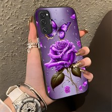 HONTINGA Samsung Galaxy S20 Fe ile Uyumlu Kılıfı Silikon Kenar Sert Arka Düşüme Önleyici Basitlik Anti Düşme Kamera Korumali Çiçek Desen Telefon Kılıfı Kadın ve Erkek Için Uygundur K1-0581