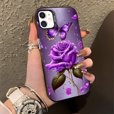 HONTINGA iPhone 12 Mini ile Uyumlu Kılıfı Silikon Kenar Sert Arka Düşüme Önleyici Basitlik Anti Düşme Kamera Korumali Çiçek Desen Telefon Kılıfı Kadın ve Erkek Için Uygundur K1-0581