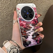 HONTINGA Vivo X200 Pro ile Uyumlu Kılıfı Silikon Kenar Sert Arka Düşüme Önleyici Basitlik Anti Düşme Kamera Korumali Çiçek Desen Telefon Kılıfı Kadın ve Erkek Için Uygundur K1-0581