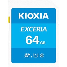 Kioxia 64GB Exceria microSDXC Hafıza Kartı UHS-1 C10 100MB-sn Yüksek Performanslı Bağlantı Tipi