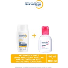 Tüm Ciltler Için Photoderm Xdefense Antioksidan Etkili Güneş Koruyucu & H2O Micellar Temizleme Suyu