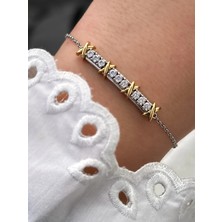 Ferro Sarı ve Gümüş Çelik Kadın Bileklik FRJW10005A-D 2 Yıl Garantili Hediye Paketli