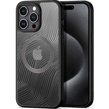 Kont Dux Ducis iPhone 15 Pro Max Aimo Series Magsafe Premium Buzlu Sert Pc-Tpu KILIF-(5775)