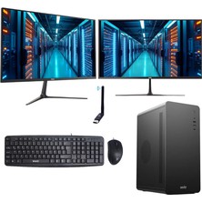 İzoly Desktop Y501 2X İ5-12400 16GB 512GB SSD 22"+ 22" Oem Seti