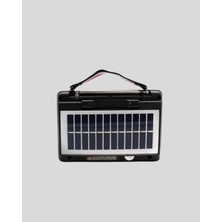Güneş Enerjili Taşınabilir Hoparlör KTF-1428 Bluetooth Radyo USB Sd Kart Destek - ALKHBY5616-3