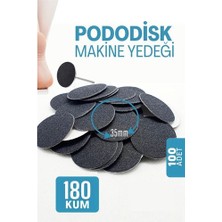 Hsnet 35 mm Pododisk - Nasır Sökücü Pedikür Makinesi Yedek Pedler 100 Adet  - ALKHBY8457-6757