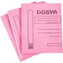 Skops Alemdar Karton Dosya Tam Kapak Pembe 50'li Paket