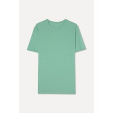 Mudo Erkek Yeşil Bisiklet Yaka T-Shirt