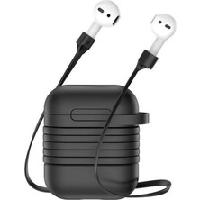 Kont Baseus Airpods Için Strap Kulaklık Askısı+ Silikon KILIF-(5775)