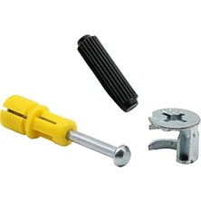 Cekar Store Dolap Bağlantı Minifix+Kavela Montaj Kurulum Aparatı 30LU Tüm Markalara Uyumlu