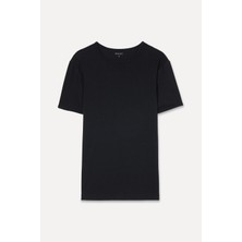 Mudo Erkek Lacivert Bisiklet Yaka T-Shirt