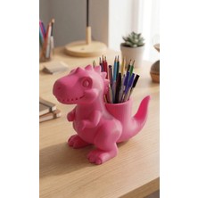 My Craft 3D MYCRAFT3D Sevimli Dinozor Figürlü T-Rex Masa Üstü Düzenleyici Kalemlik 3D Tasarım Çocuk ve Ofis Organizer 25CM