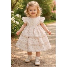 Baby Chacha Lavinya Müslin Bebek Elbise  1-2-3yaş