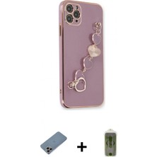 Marsilyan™- iPhone 11 Pro Kılıf Nova Işık Prime - Siyah Joko Magic 5d Hayalet Cam + Gökkuşağı Shine Kamera Lens Koruma Cam