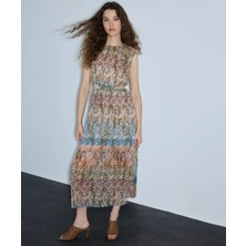 İpekyol Etnik Desen Cutout Elbise IS1260002292019