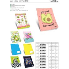 Uninote Çınar Karton Kapak A5 40 Yaprak Kareli Defter 12'li Paket