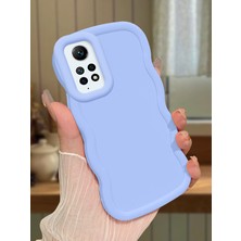 Ucuc Redmi Note 12 Pro 4g Uyumlu Mavi Silikon Kılıf Kamera Korumalı Darbe Emici Tasarım Şık Baskı Kılıf