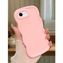 Ucuc iPhone 6 Plus/6s Plus Uyumlu Pembe Silikon Kılıf Kamera Korumalı Darbe Emici Tasarım Şık Baskı Kılıf
