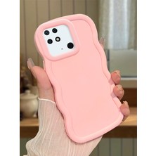 Ucuc Redmi 10C Uyumlu Pembe Silikon Kılıf Kamera Korumalı Darbe Emici Tasarım Şık Baskı Kılıf