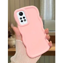 Ucuc Redmi Note 12 Pro 4g Uyumlu Pembe Silikon Kılıf Kamera Korumalı Darbe Emici Tasarım Şık Baskı Kılıf