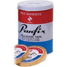 Panfix 12 Adet 12x66 Metre Selofon Bant Sarf Malzemeleri Renk ve Ölçülerle Uyumlu