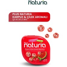 Plus Naturia Şekersiz Şekerleme | Stevialı , Karpuz & Çilek Aromalı Vitaminli Şekerleme