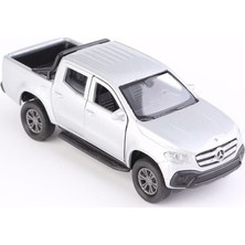 Welly Mercedes x Class 1:36 Ölçek Açık Gri Diecast Model Araba Metal Gövde ile Gerçekçi Detaylar