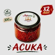 Aşkana Acuka 300g x 2 Adet - Karadeniz Usulü Ev Yapımı Katkısız Cevizli Kahvaltılık Sos Seti
