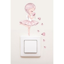 Kt Grup Pembe Sim Perisi Çocuk Odası Sticker Suya Dayanıklı 15 x 15 cm Eğlenceli Tasarım