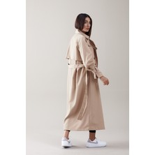 SahraAfra Parrot Trençkot Kadın Oversize