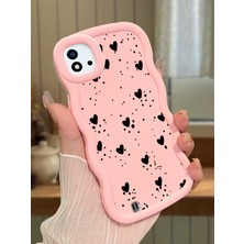 Ucuc Realme C11 2021 Uyumlu Pembe Silikon Kılıf Kamera Korumalı Darbe Emici Tasarım Şık Baskı Kılıf