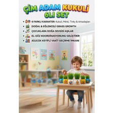 Farbu Oyuncak Kukuli ve Arkadaşları Karakterli 6'lı Çim Adam Sula Uzat Kes Eğitici Oyuncak Seti