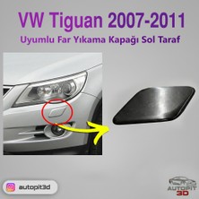 AutoPit 3D Volkswagen Tiguan 2007–2011 Uyumlu Far Yıkama Kapağı (Sol Taraf)