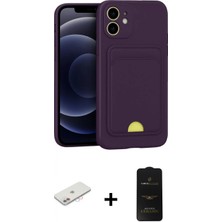 Marsilyan™- iPhone 11 Kılıf Vadi Çizgi Prime - Siyah 6d Antistatik Mat Seramik Hayalet Nano Ekran Koruyucu + Pembe Renkli Kamera Lens Koruma Cam