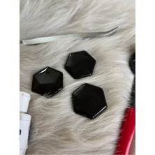 Karsan Mozaik Siyah Altıgen Sanatsal Mozaik 48X48MM (100GR)