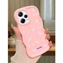 Ucuc Redmi Note 12 Pro 5g Uyumlu Pembe Silikon Kılıf Kamera Korumalı Darbe Emici Tasarım Şık Baskı Kılıf