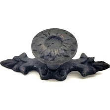 Najmaddin Antika Tarz Dekoratif Pirinç Çiçek Düğme - 20X53 Mm, Oksit Çerçici Najmaddin