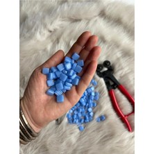 Karsan Mozaik Sanatsal Mikro Mozaik Açık Mavi 1X1CM Mozaik Sanatı Malzeme (100GR)