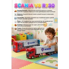 Farbu Oyuncak Welly 1:32 Ölçekli Lisanslı Orjinal Scania V8 R370 Dorseli Koleksiyonluk Model Oyuncak Tır