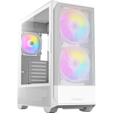 Antec NX416L Argb 2X160MM + 1X120MM Fanlı Mesh Atx Type-C Beyaz Oyuncu Kasası