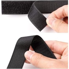 Cekar Store Dünya Magnet 5 Metre - Şerit Cırt Bant, En: 2 Cm, Siyah, Natural, Dişi-Erkek Takım, Cırt Cırtlı Bant