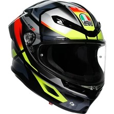 Agv Kask/k6 S E2206 Mplk Erazer Black/red Yellow Fluo