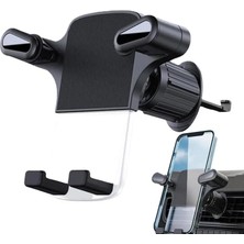 Cekar Store Araç Telefon Tutucu Araba Havalandırmasına Uygulanabilen 360 Derece Dönebilen Uygun Kıskaçlı Model Araba Kalorifer Izgarasına Montaj Siyah Renk Ca-05