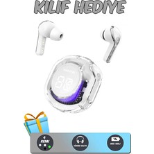 GUNKES Ultrapods Max Kablosuz Bluetooth Kulaklık Powerbank Özellikli Dijital Ekranlı Enc Modu
